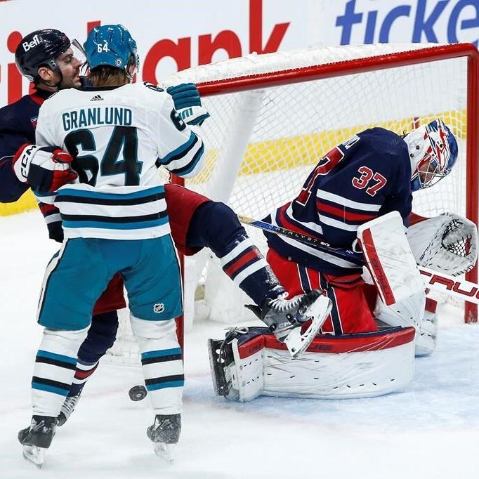 Connor Hellebuyck records 35th career shutout as Jets beat Sharks 1-0